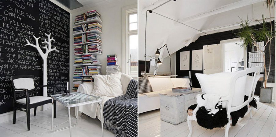 Decoração com móveis pretos